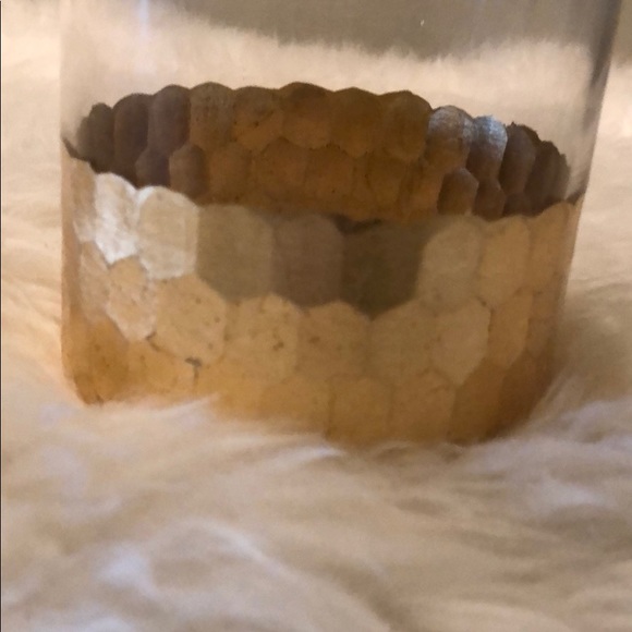 Gold accent decorative glass or vase - Picture 4 of 5